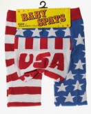 日本BABY SPATS BB USA圖案 打底短褲仔 (SIZE:80-90, 90-100)