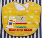 日本高級毛巾品牌Rainbow Bear口水肩 (黃色)